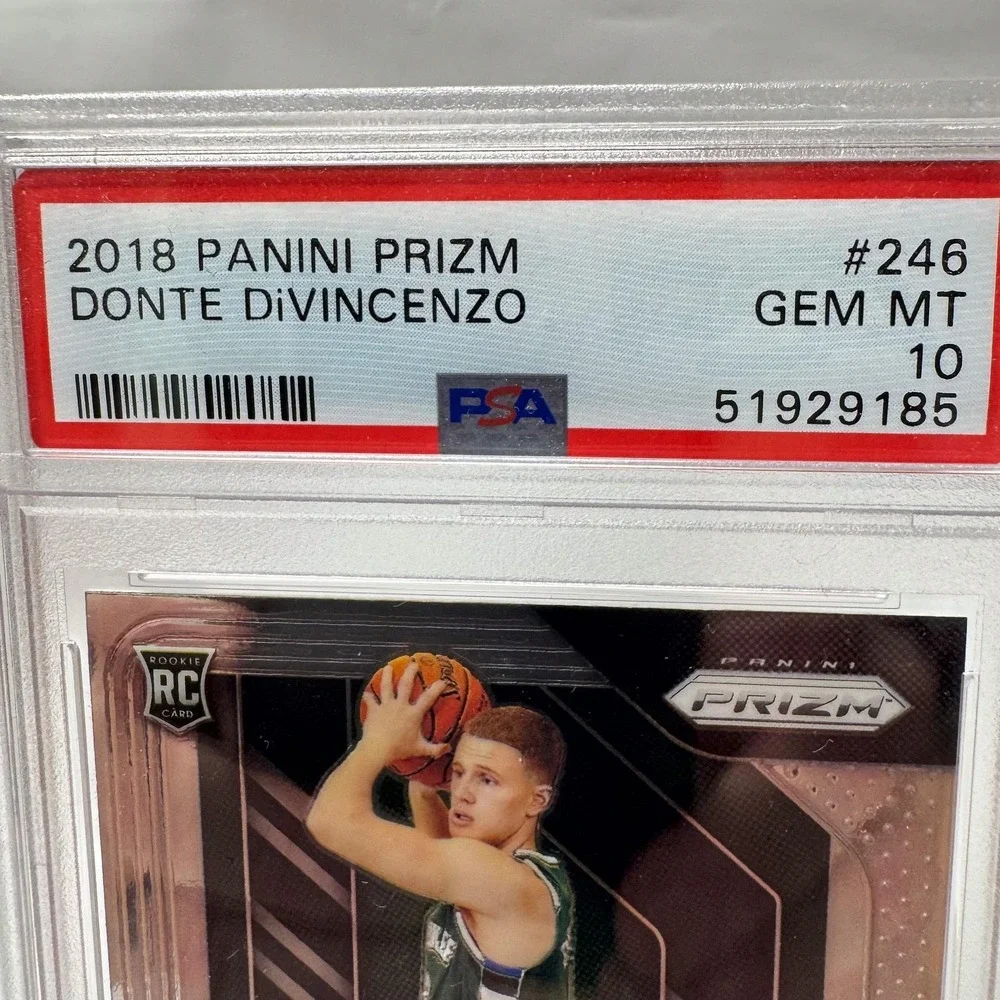 Donte DiVincenzo RC 2018-19 Panini Prizm PSA 10 GEM MT #246 NBA Bucks Card